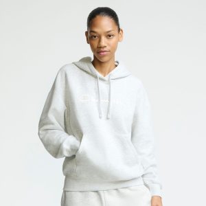Powerblend Hoodie. Relaxed. Full Embroidered Script Logo